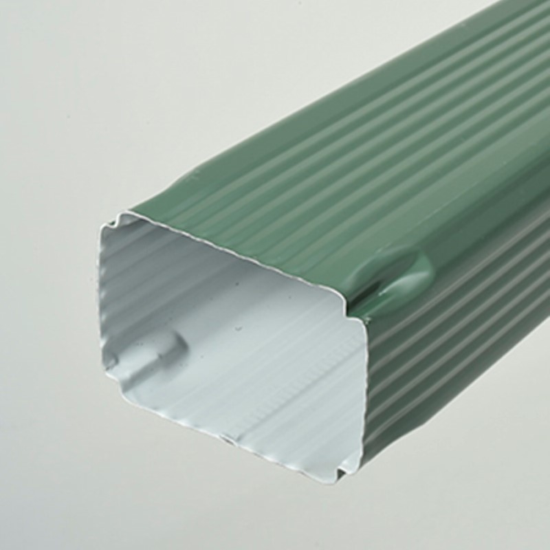 DOWNSPOUT CORRUGATED 4" x 5" x 10'0" for Metal Buildings Steel Store